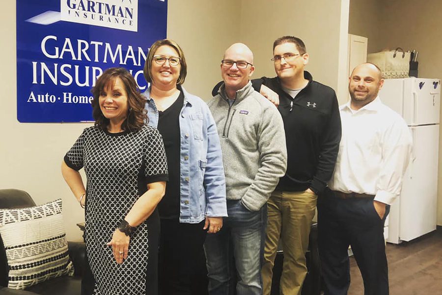 About Our Agency - Portrait of Gartman Insurance Agency Employees in the Office